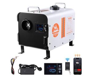 VEVOR Chauffage Diesel 5-8KW, Réchauffeur d'Air Diesel Tout-en-Un 12/24 V, Contrôle par App Bluetooth, Télécommande et Écran d'Affichage, Alarme CO, Portable, Chauffage Rapide, pour Bateau Camping-car