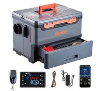 VEVOR Chauffage Diesel 8 kW DC 12 V/24 V, Réchauffeur d'Air Diesel pour Stationnement, Portable, avec Contrôle par Application Bluetooth, Télécommande et Écran LCD, Réservoir 5 L, pour Camion