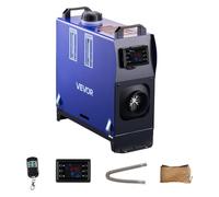 VEVOR Chauffage Diesel 8 kW DC 12 V/24 V, Réchauffeur d'Air Diesel pour Stationnement, Portable Tout-en-Un, avec Télécommande et Écran LCD, Réservoir de Carburant 5 L, pour Camion Camping-car Bateau
