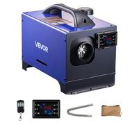 VEVOR Chauffage Diesel 8 kW DC 12 V/24 V, Réchauffeur d'Air Diesel pour Stationnement, Portable Tout-en-Un, avec Télécommande et Écran LCD, Réservoir de 5 L, pour Caravane Camion Camping-car, Bleu