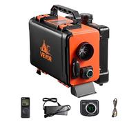 VEVOR Chauffage Diesel 8 kW DC 12 V/24 V, Réchauffeur d'Air Diesel pour Stationnement, Tout-en-Un Portable, avec Télécommande et Écran LCD, Réservoir de Carburant 4,5 L, pour Camion Camping-car