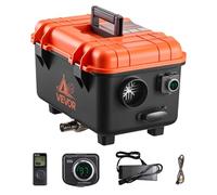 VEVOR Chauffage diesel 5-8 kW DC 12/24V - Réchauffeur d'air portable 4 L, télécommande, écran LCD