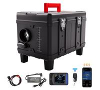 VEVOR Chauffage Diesel 8 kW, Réchauffeur d'Air Diesel Tout-en-Un 12/24/220 V, Contrôle par App Bluetooth, Télécommande et Écran d'Affichage, Alarme CO, Portable, pour Voiture Bateau Camping-car
