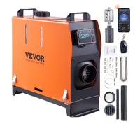 VEVOR Chauffage Diesel Tout-en-Un Portable 12 V 5 kW Chauffage Camping Car Réchauffeur de Stationnement 0,16-0,52 L/h Réchauffeur d'air Diesel 8-36 °C