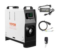 VEVOR Chauffage Diesel Tout-en-Un 5-8 kW, Réchauffeur d'Air Diesel avec Télécommande Écran LCD, Chauffage Rapide, Faible Consommation de Carburant, Portable pour Camion Caravane Camping-car Intérieur