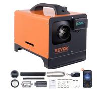 VEVOR Chauffage Diesel Tout-en-Un Portable 12V 8KW Réchauffeur d'Air Diesel 0,16-0,62 L/h 8-36 ℃ Réglable 20-25 m² Contrôle LCD Bluetooth Télécommande Réservoir 5 L pour RV Auto Sans Installation Pour