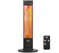 VEVOR Chauffage radiateur infrarouge télécommandé 2000 W 3 vitesses minuterie
