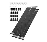 VEVOR Système Chauffage Solaire de Piscine, 850 x 6100 mm, Chauffe-Piscine Solaire Universel PEHD, Lot de 2, Résistant aux Intempéries, avec Accessoires, pour Chauffer Eau Piscine Hors Sol et Creusée