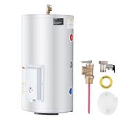 VEVOR Chauffe-eau électrique, 1,6 kW, chauffe-eau instantané avec réservoir de 70 L, avec affichage LED, commande par bouton, connexion latérale étanche IPX4, chauffages à la demande pour douche, bain