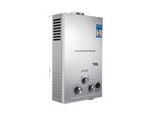 VEVOR Chauffe-eau GPL, capacité 10L, boîtier en acier inoxydable, eau chaude instantanée , 10 litres