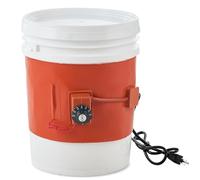 VEVOR Chauffe-fût en Métal, 800 W, Bande Chauffante pour Baril 5 gallons, Largeur 200 mm, Thermostat Réglable 30°C-150°C, Ceinture Chauffante de Fûts de Graisse en Silicone Haute Efficacité, Orange