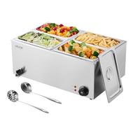 VEVOR Chauffe-plats électrique professionnel 4 plaques, pour buffet, 1 200 W