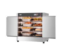 Armoire Chauffante 4 Niveaux Double Porte pour Cantine Cafétéria en Acier Inoxydable