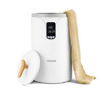 VEVOR Chauffe Serviettes 20 L, Seau Sèche-serviettes pour Salle de Bain Spa, avec Écran LED, Réglage de la Température, Minuterie et Verrou de Sécurité, pour Couvertures Peignoirs, Maison, Blanc