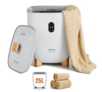 VEVOR Chauffe Serviettes 25 L Température Réglable avec Minuterie et Affichage