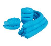 VEVOR Chaussette absorbante universelle serpent absorbant l'eau 75,7 L 12 pièces 76x1200 mm