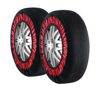 VEVOR Chaussettes à Neige pour Pneus Épaisses 2PCs Taille XL, Chaînes à Neige Textiles en Fibre de Polyester avec Sangles Élastiques, Dispositifs Textiles de Traction pour Voiture, SUV, Pick-up