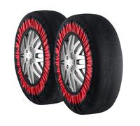 VEVOR Chaussettes à Neige pour Pneus Épaisses 2PCs Taille M, Chaînes à Neige Textiles en Fibre de Polyester avec Sangles Élastiques, Dispositifs Textiles de Traction pour Voiture, SUV, Pick-up
