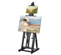 VEVOR Chevalet d’Atelier en H Support pour Toile jusqu'à 195cm en Hêtre Peinture