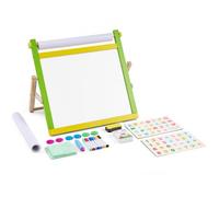 VEVOR Chevalet d'Art Enfants 3-en-1 Tableau Magnétique Blanc Noir Double Face
