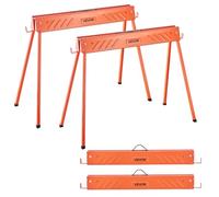 VEVOR Chevalet de Sciage Tréteau Pliable Lot de 2 Charge 299,4 kg Tout en Métal