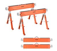 VEVOR Chevalet de Sciage, Lot de 2, Tréteau de Sciage Pliable, Capacité de Charge 816,5 kg, Hauteur Réglable, Pieds Robustes, Patins Antidérapants, Outil pour Menuiserie, Menuisiers, Bricoleurs Bois