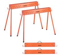 VEVOR Chevalet de Sciage Tréteau Pliable Lot de 2 Charge 299,4 kg Tout en Métal
