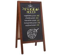 VEVOR Chevalet Stop Trottoir 102x51 cm Tableau Noir Magnétique avec Support en Bois Pliable Panneau Publicitaire Extérieur avec 4 Craies 4 Marqueurs 1 Effaceur pour Promotion Menu Bar Café Restaurant
