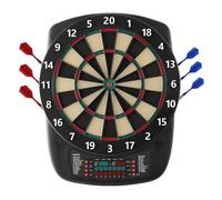 VEVOR Cible de fléchettes électronique 336 mm, planche à fléchettes avec 43 jeux et plus de 200 variantes pour 8 joueurs, 6 tiges de fléchette avec ailettes et 50 pointes souples, écran LCD couleur