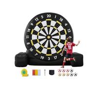 VEVOR Cible de Football géante, 2500 mm, Planche de fléchettes de Football Gonflable avec 9 Ballons et Pompe à air, Installation en 2 Minutes et Sac de Rangement pour Transport Facile, pour Jardin