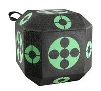 VEVOR Cible de Tir à l'Arc 381x381x381 mm Cible Cube Arcs et Arbalètes Portable 18 Faces en Mousse XPE Auto-Réparable Haute Visibilité pour Entraînement Archerie à Longue Distance en Plein Air Archer