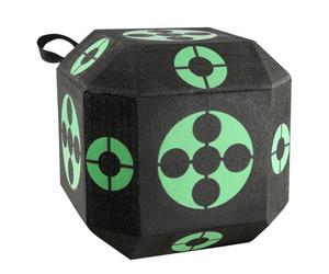 VEVOR Cible de Tir à l'Arc 381x381x381 mm Cible Cube Arcs et Arbalètes Portable 18 Faces en Mousse XPE Auto-Réparable Haute Visibilité pour Entraînement Archerie à Longue Distance en Plein Air Archer