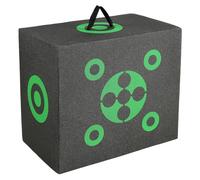 VEVOR Cible de tir à l'arc, 40,6 x 45,7 cm, Cible de tir à l'arc Tout côté, Cible de tir à l'arc Portable d'extérieur avec poignée de Transport, Retrait Facile de la flèche, Excellente visibilité