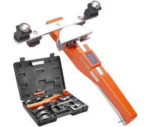 VEVOR Cintreuse Arbalète 6-22 mm Cintreuse à Cliquet de Tubes Manuelle 7 Matrices 90° Cintrage Avant Arrière Coupe-tube Cuivre Outil Ébavurage pour Plomberie Chauffage Sol Réfrigération Climatisation