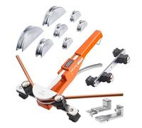 VEVOR Cintreuse Arbalète 6-22 mm Cintreuse Tube à Cliquet Manuelle Outil Cintrage Tube Cuivre Aluminium Avant Arrière pour Réparation Climatisation Réfrigération, avec 7 Matrices en Alliage Aluminium