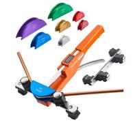 VEVOR Cintreuse Arbalète 6-22 mm Cintreuse Tube à Cliquet Manuelle Outil Cintrage Tube Cuivre Aluminium Compacte pour Réparation Climatisation Réfrigération, avec 7 Matrices Alliage Aluminium Couleur