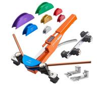 VEVOR Cintreuse Arbalète 6-22 mm Cintreuse Tube à Cliquet Manuelle Outil Cintrage Tube Cuivre Aluminium Avant Arrière pour Réparation Climatisation Réfrigération, avec 7 Matrices de Pliage de Couleur