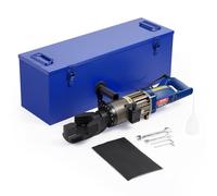 VEVOR Cintreuse de Barres d'Armature Électrique, 1500 W, Machine à Cintrer Hydraulique Portable, Angle Pliage 0-90° 6-20 mm, avec Mallette à Outils, Bidon d'Huile, Cintrage Facile, pour Barres d'Acier