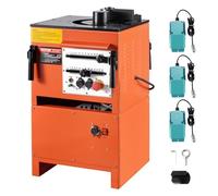 VEVOR Cintreuse de Barres d'Armature Électrique, 1700 W, Machine à Cintrer Hydraulique 2 en 1, Angle de Pliage 0°-180° 4-25 mm, avec Accessoires, Haute Puissance, Cintrage Facile, pour Barres d'Acier