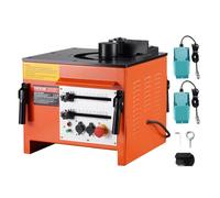 VEVOR Cintreuse de Barres d'Armature Électrique, 1700 W, Machine à Cintrer Hydraulique Robuste, Angle de Pliage 0°-180° 4-25 mm, avec Accessoires, Haute Puissance, Cintrage Facile, pour Barres d'Acier