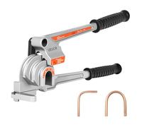 VEVOR Cintreuse de tubes 3 en 1, 1/4" 3/8" 1/2" diamètre extérieur, cintreuse de tubes à niveau manuel, outil de cintrage tuyaux en aluminium et cuivre à 180° pour réparation réfrigérateurs clim CVC