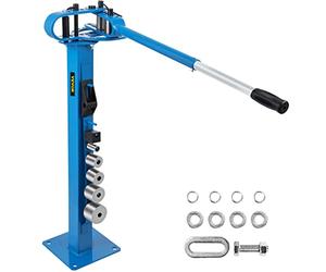 VEVOR Cintreuse Manuelle Presse de plancher en métal type de sol 7 matrices Poignée télescopique montable de 1-3 "