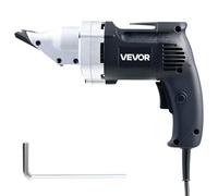 VEVOR Cisaille à Tôle Électrique, 4 A, Cisaille à Métaux Filaire avec Tête Pivotante 360°, Vitesse Variable, Coupe Continue et Nette, pour Acier Galvanisé 1,22 mm, Acier Inoxydable 1,22 mm, 2500 SPM