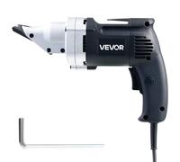 VEVOR Cisaille à Tôle Électrique, 4 A, Cisaille à Métaux Filaire avec Tête Pivotante 360°, Vitesse Variable, Coupe Continue et Nette, pour Acier Galvanisé 1,22 mm, Acier Inoxydable 1,22 mm, 2500 SPM