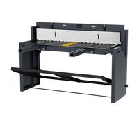 VEVOR Cisaille à Tôle Manuelle à Pédale 1320 mm, avec Cadre en Acier Massif, Écartement de Lames Réglables, Butées de Matériaux, Cisaille à Tôle pour Couper Acier, Cuivre, Barres d'Armature, Aluminium