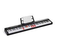 VEVOR Clavier de piano numérique à 88 touches, touches semi-lestées, clavier électrique portable avec 1000 tonalités, haut-parleurs intégrés, casque à pédale de soutien, Bluetooth MIDI USB pour