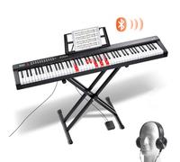 VEVOR Clavier Piano Numérique 88 Touches Semi-lesté Portable Électrique Support