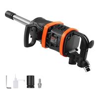 VEVOR Clé à Choc Pneumatique Carré 2,54 cm Clé à Chocs à Air Comprimé 7016 Nm 3000 tr/min Aluminium avec Enclume 20,3 cm Connecteur Rapide d'Air Pot d'Huile pour Réparations Auto Lourdes Mécaniciens