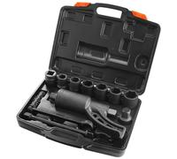 VEVOR Clé Multiplicateur de Couple 25,4 mm Rapport 1:58 Multiplicateur de Force avec 8 Douilles Coffret Démultiplicateur de Couple en Acier Allié pour Démontage d’Écrou de Roue Voiture Atelier Garage