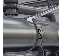 VEVOR Clé Serre Tubes à Chaîne 121,9 cm, Tuyau à Tube Capacité 34 cm, Clé de Plomberie Réversible CRV, avec Mâchoire Haute Résistance et Poignée Ergonomique pour Conduites d'Eau, Réparations Auto